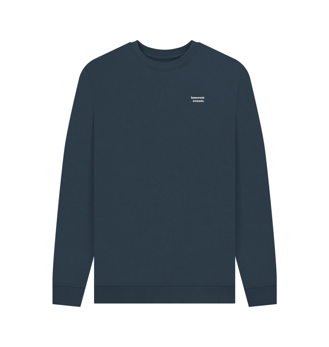 Navy Blue Printed Sweater