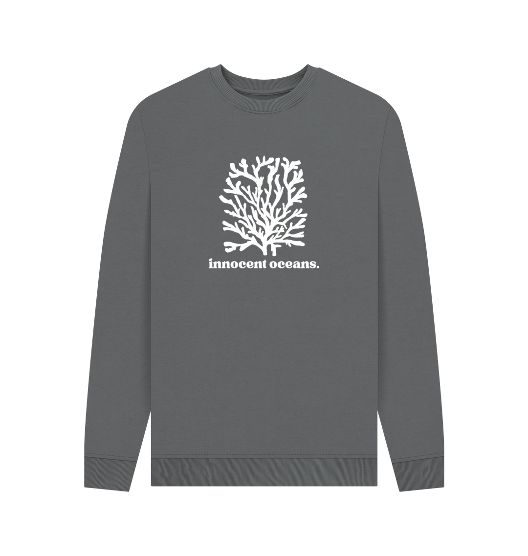 Slate Grey Printed Sweater