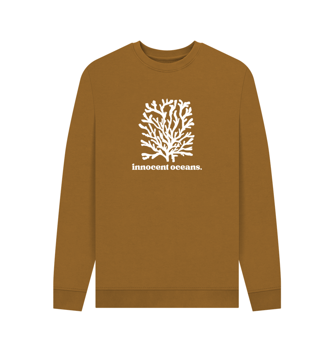 Brown Printed Sweater