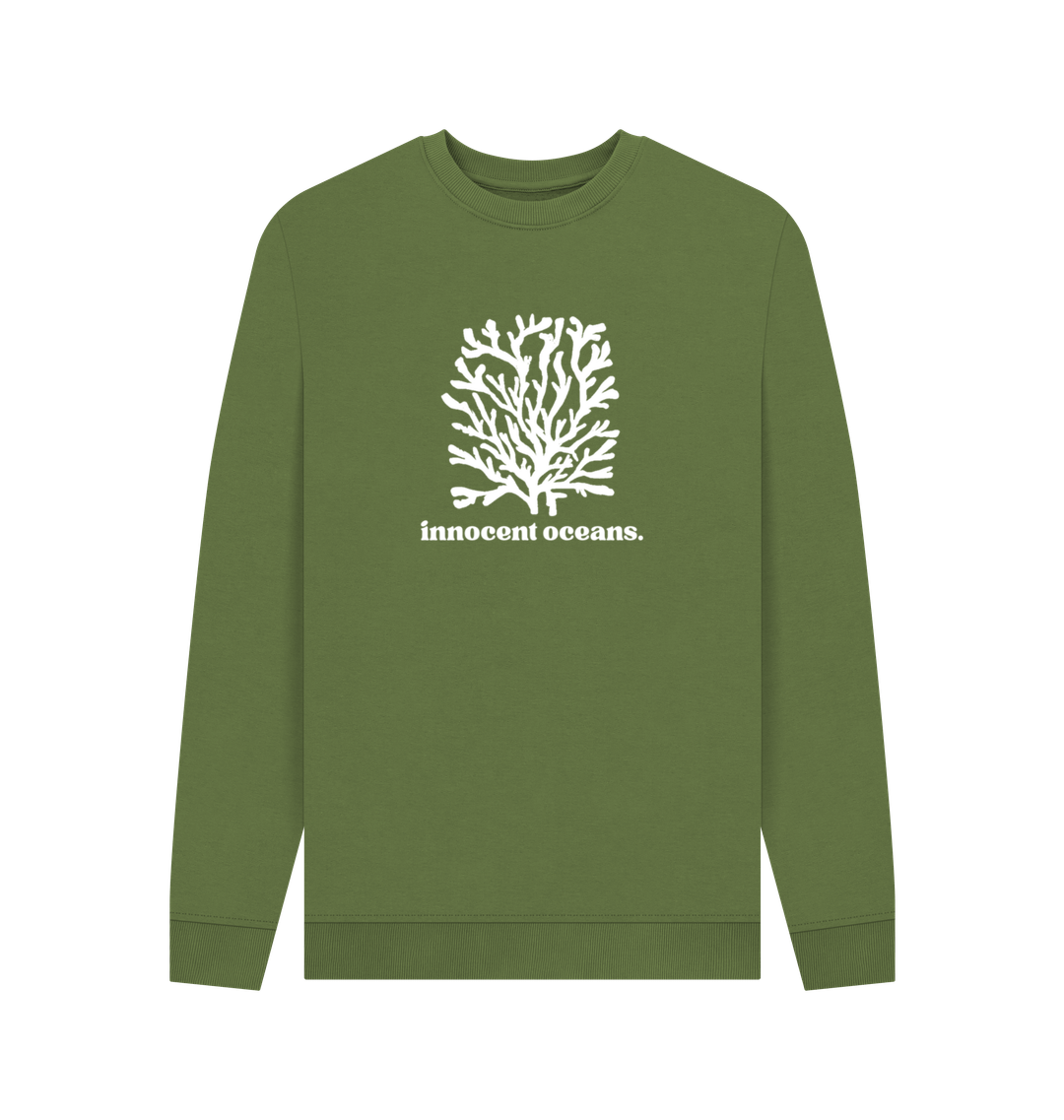Khaki Printed Sweater